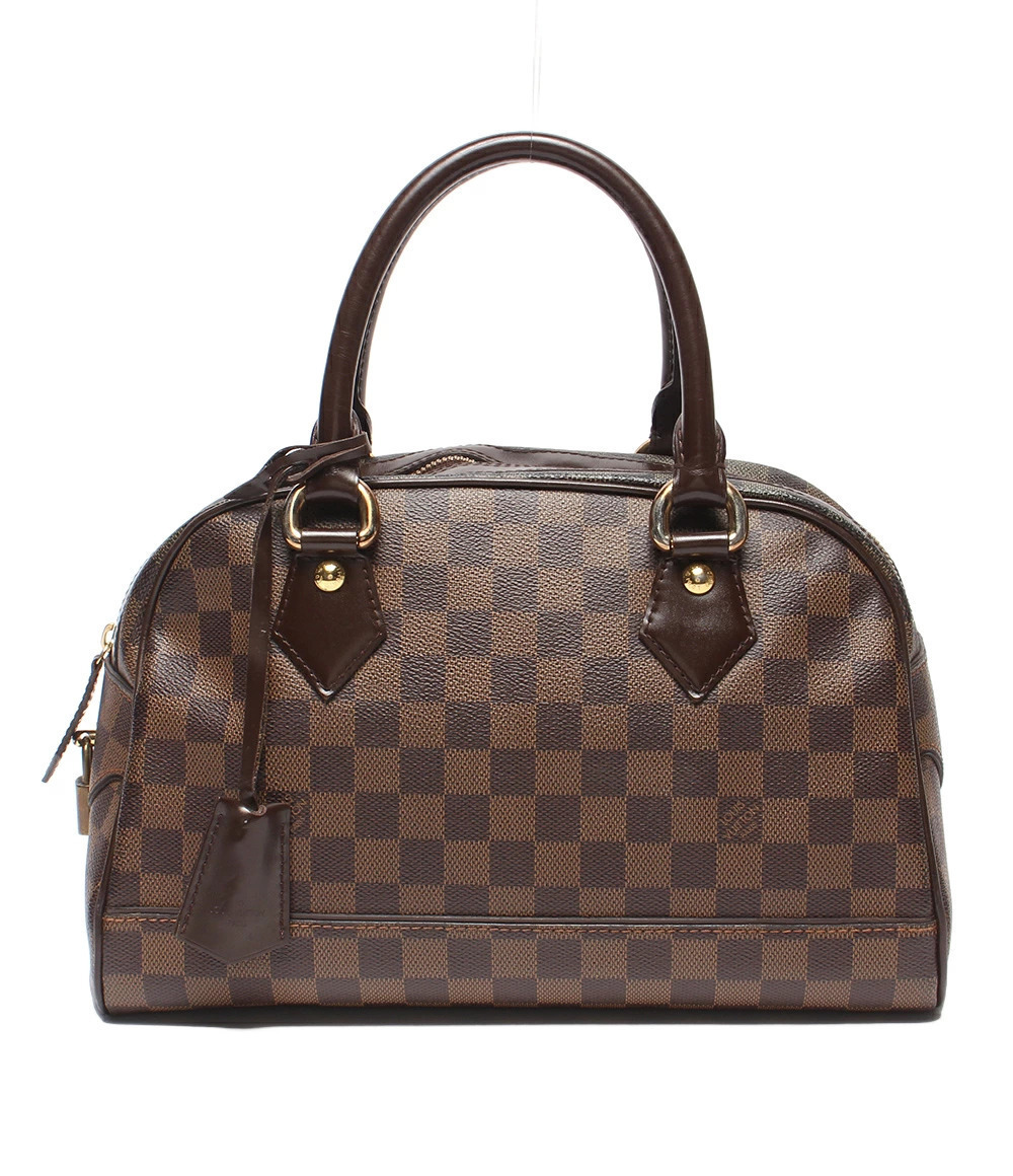 Louis Vuitton Duomo Damier Top Handle Bag Canvas Leather Brown